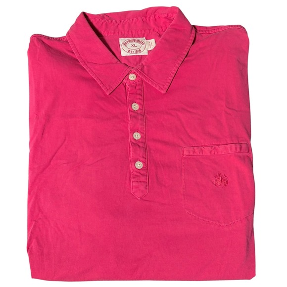 Brooks Brothers Other - Brooks Brothers Polo Shirt XL Pink Cotton Short Sleeve Golden Fleece Logo Pocket